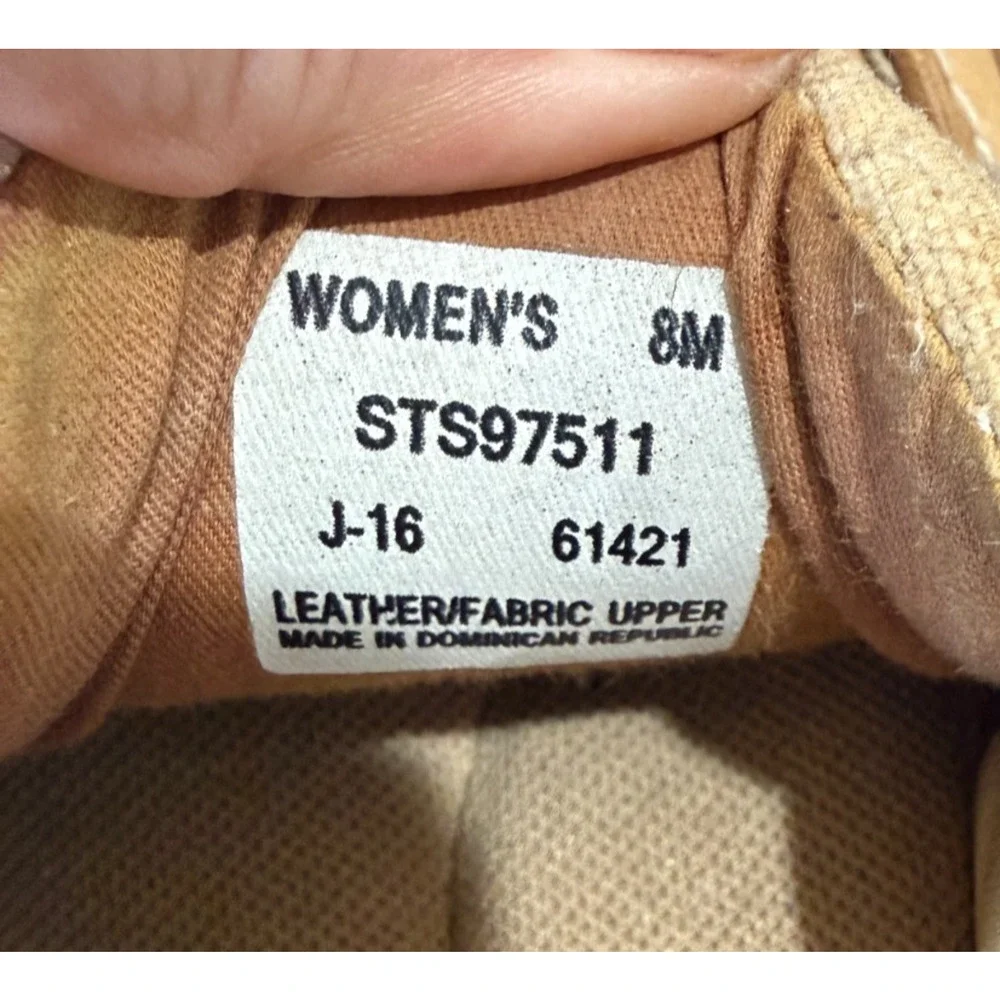 Sperry Top-Sider Women's 8M Coastfish 3-Eye Boat Shoe Tan Gold Metallic Linen ST